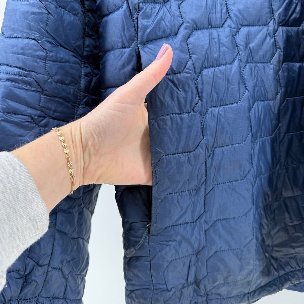 Men's The North Face ThermoBall Hooded Jacket Navy L Insulated - Picture 3 of 16